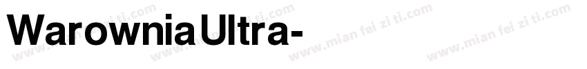 Warownia Ultra字体转换